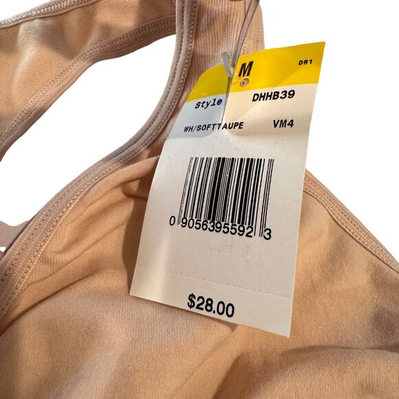 Fruit Of The Loom Comfort Flex Fit Wireless Sports Bra M DHHB39 Soft Taupe NWT - Picture 3 of 9